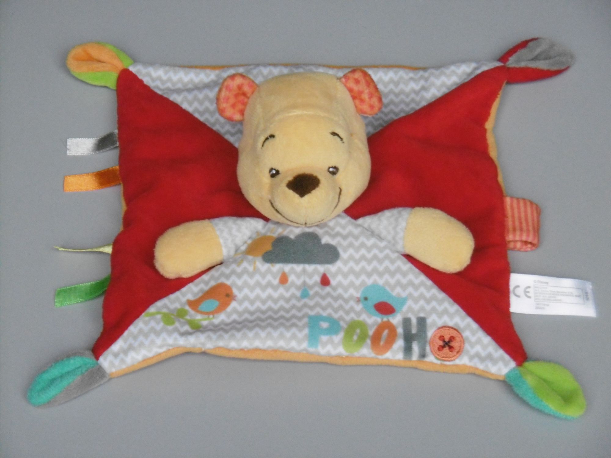 Doudou Nicotoy Disney Winnie l'Ourson pantin orange et rouge - Orange -  Kiabi - 16.74€