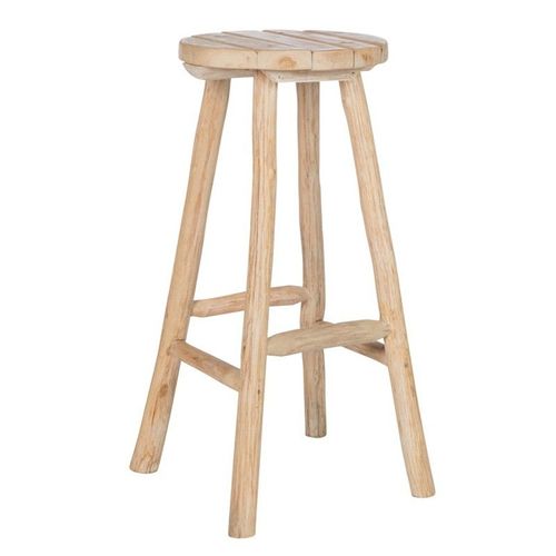 Paris Prix - Tabouret De Bar En Bois "Picnic" 80cm Naturel