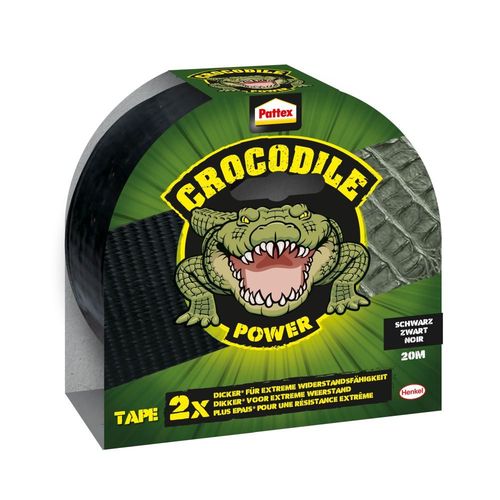 Ruban adhésif crocodile, noir, 20m | 2629914