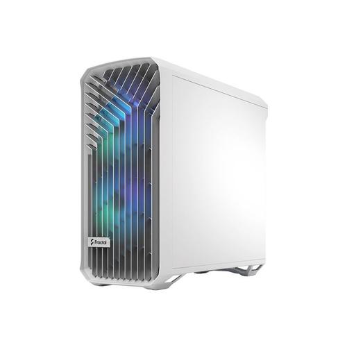 Fractal Design Torrent - Tour - ATX étendu - panneau latéral fenêtré (verre trempé) - pas d'alimentation (ATX) - blanc - USB/Audio