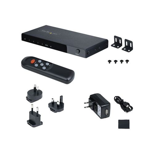 StarTech.com Switch HDMI 8K à 4 ports, Switch HDMI 2.1 8K60Hz, 4 In 1 Out - Commutateur vidéo/audio - 4 x HDMI - de bureau