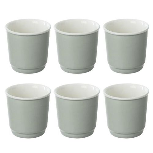 Lot De 6 Tasses À Café "Nature" 9cl Menthe