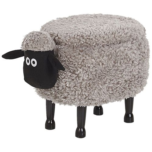 Tabouret Enfant En Tissu Gris Sheep