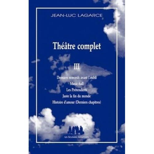 Théâtre Complet - Tome 3