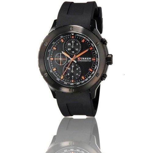 Trade Shop - Orologio Polso Curren 8165 Uomo Sport Analogico Quarzo Nero Quad Nero -