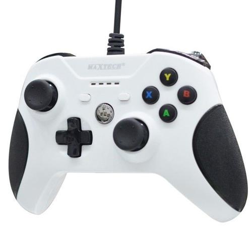 Trade Shop - Joystick Joypad Controller Bianco Per Xbox One Con Cavo Filo Usb Compatibile -