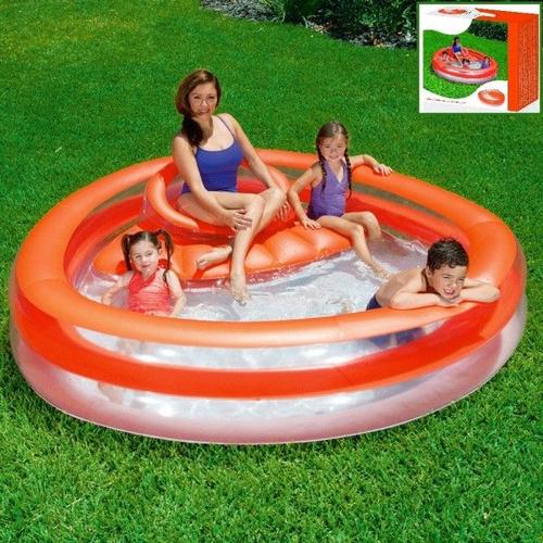 Piscine ronde gonflable avec siège et dossier 232 X 229 X 63 Cm Extérieur