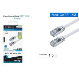 Mr. Tronic Plat Câble Ethernet 15m, Reseau LAN Cable Ethernet Cat