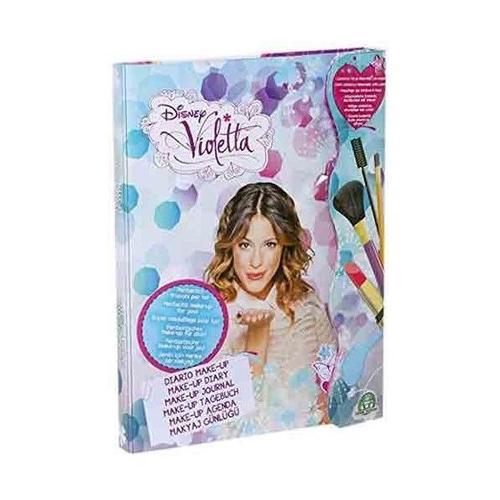 Trade Shop - Agenda De Maquillage 3 Disney Violet Avec Maquillage Et Miroir