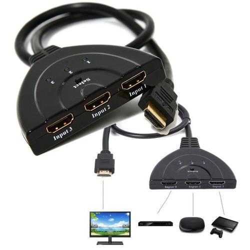 HDMI 1080p Câble commutateur 3 portes Full HD TV multiple socket sdoppiatore adaptateur