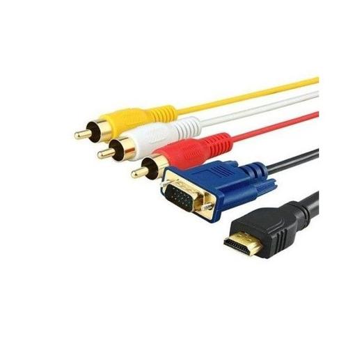 Câble convertisseur HDMI SDOPplator vers VGA et RCA TV DVD LCD LED HDTV