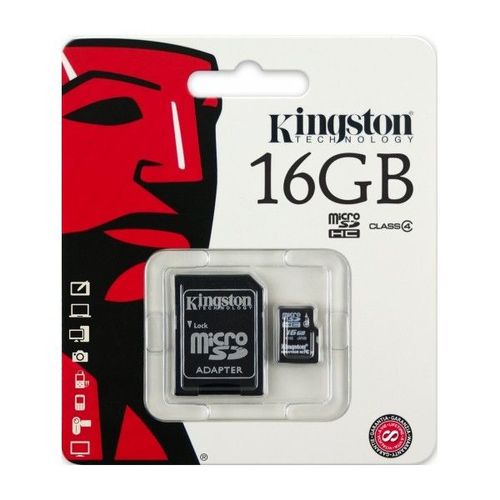Trade Shop - Kingston Micro Sd 16 Gb Microsd Classe 4 Sdhc Scheda Di Memoria Card Smartphone -