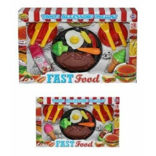 Trade Shop - Fast Food Avec Accessoires Dont Couverts Jouets Jeux D'enfants