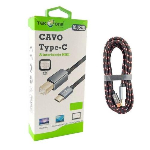 Type C câble USB Type B MIDI 3 mètres Art. TO-US221L