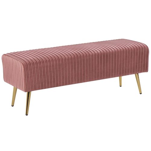 Bout De Lit En Velours Rose Paterson