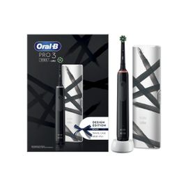 Oral-B Pro 3 3500 Bk Mit Reiseetui Streifen Desi