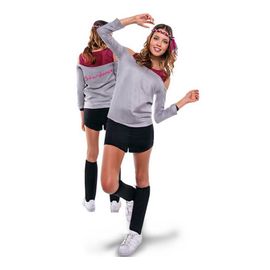 Déguisement Aérobic Années 80 Gris Femme