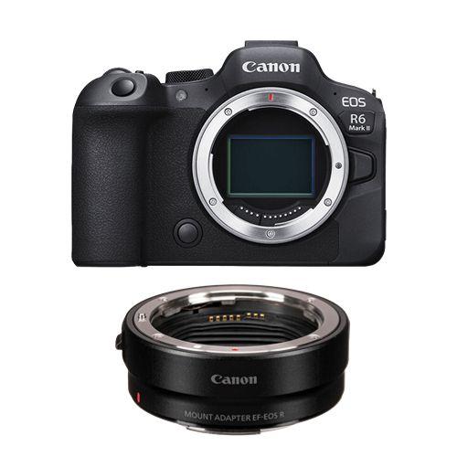 Boîtier Canon R6 II + adaptateur de monture EF-EOS R