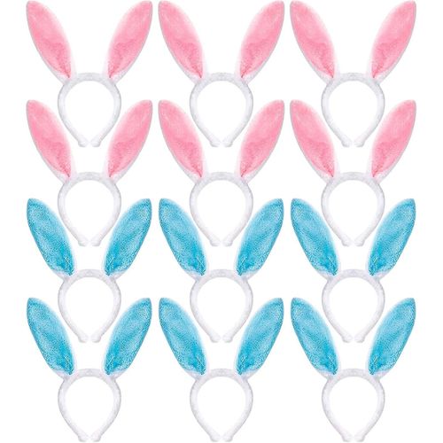 Bandeaux D¿Oreille De Lapin En Peluche 12 Pièces Bandeaux D¿Oreille De Lapin De Pâques