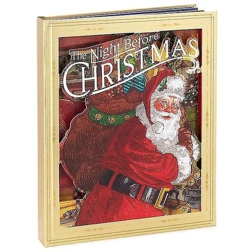 Livre pop-up de Noël avec son léger la veille La veille Décoration Cadeaux du Nouvel An pour les enfants Enfants