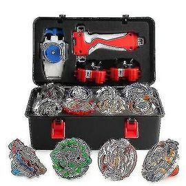 12x Beyblade Burst Spinning Tops Set Spinning With Grip Launcher + Étui De Stockage En Mousse