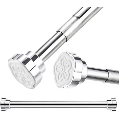 Tige Extensible, 40-55cm, Tige Télescopique En Acier Inoxydable, Tringle À Rideaux, Tige De Douche, Tringle À Rideaux Pour Rails À Vêtements, Tige De Tension De Garde-Robe, Pas De Perçage
