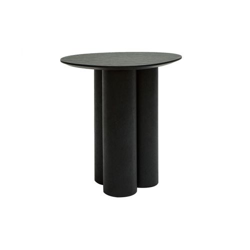 Table D'appoint Design Bois Noir L44 Cm Hollen