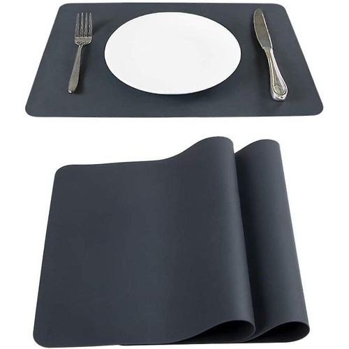 2pcs Grands Tapis En Silicone Sets De Table Sets De Table, 40 * 30cm