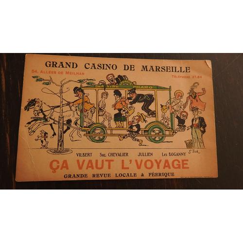 Carte Postale De Marseille / Grand Casino/ Grande Revue Locale Et Feerique