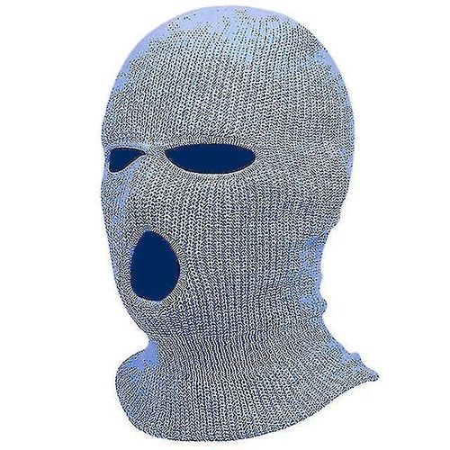 3 Trous Hiver Chaud Unisexe Balaclava Masque Chapeau Complet Masque Noir Tricoté Ski Snowboard Chapeau Cap Hip Hop Multiple Colour Beanie