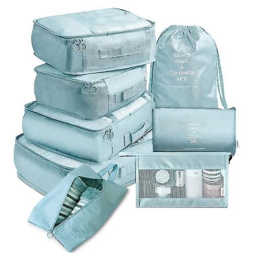 8pcs / set Organisateurs de voyage Valise Emballage Sacs de rangement