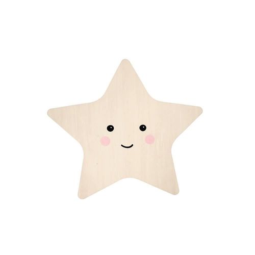 Veilleuse Murale, Avec Led, Lumière Réglable Et Arrêt Temporisé, Forme Étoile, Lumilu Silhouette Star, Reer 52177