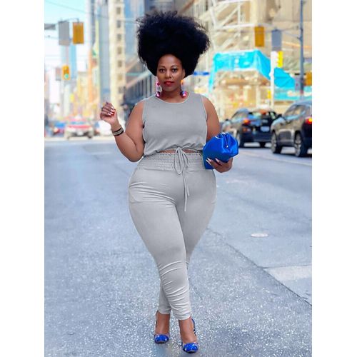 Ensemble Assressenti2 Pièces Pour Femme",Haut Et Pantalon En Fibre,Survêtement Féminin,Tenues Élégantes,Grande Taille 5xl,"Été