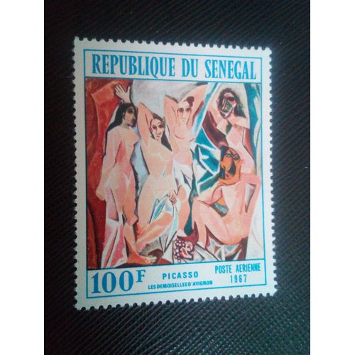 Timbre Senegal Y T Pa 61 « Les Demoiselles D'avignon » (1907) De Picasso 1967 ( 201206 )*