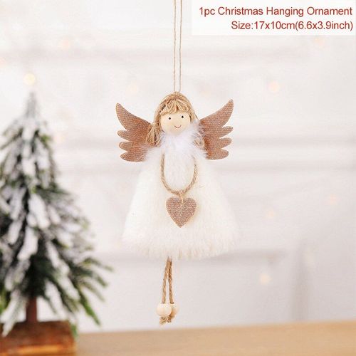Poupée Suspendue Ange/Bonhomme De Neige/Père Noël, Ornements D'arbre De Noël, Pour Maison, Pendentif Elfe, Cadeau De Fête De Noël Pour Enfants