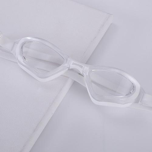 Couleur Blanc Lucide Lunettes De Natation Pour Adultes, Étanches Et Antibuée, Verres De Galvanoplastie Hd, Pont Réglable Du Nez, Équipement De Natation