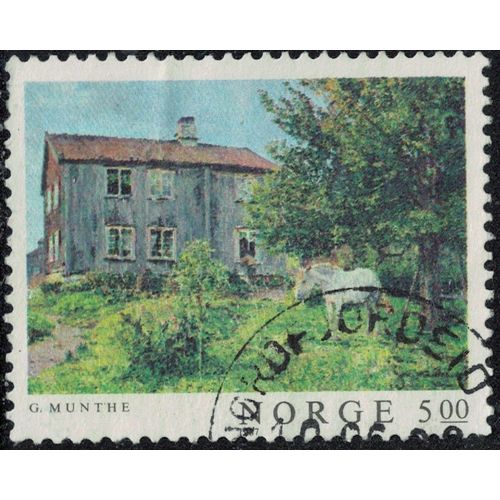 Norvège 1987 Oblitéré Used The Farm La Ferme Peinture De Gerhard Munthe Y&t No 932 Su