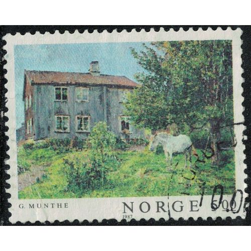 Norvège 1987 Oblitéré Used The Farm La Ferme Peinture De Gerhard Munthe Y&t No 932 Su