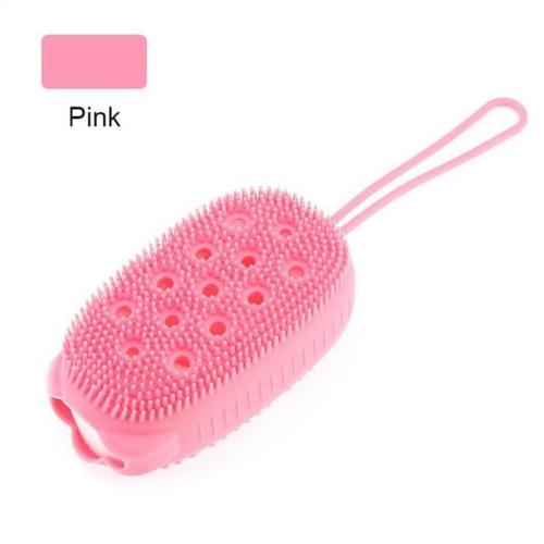 Couleur Rose Brosse Exfoliante En Silicone Pour Le Corps, Bain Moussant, Masseur, Éponge De Douche, Nettoyeur De Peau, Dissolvant De Peau Morte 