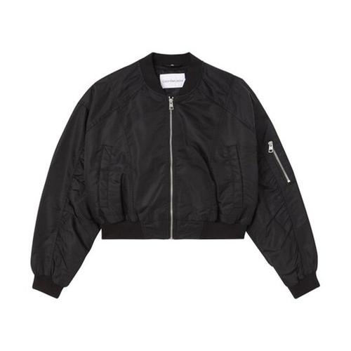 Blouson Calvin Klein Cropped Femme Noir