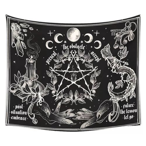 Drapeau gothique pentagramme 95x73 cm