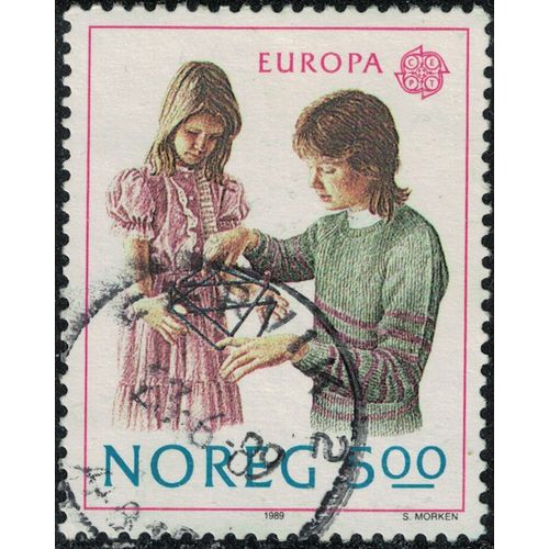 Norvège 1989 Oblitéré Used Europa Cept Jeux D'enfants Y&t No 977 Su
