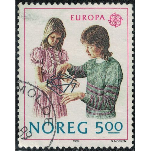 Norvège 1989 Oblitéré Used Europa Cept Jeux D'enfants Y&t No 977 Su