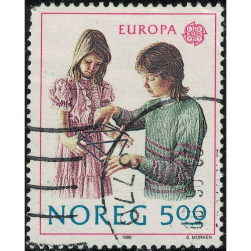 Norvège 1989 Oblitéré Used Europa Cept Jeux D'enfants Y&t No 977 Su