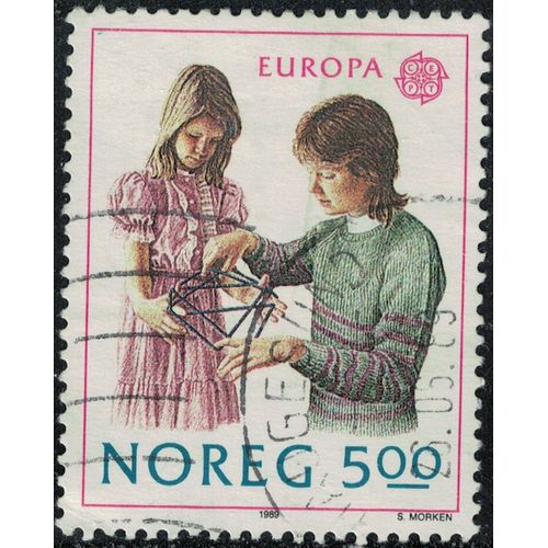 Norvège 1989 Oblitéré Used Europa Cept Jeux D'enfants Y&t No 977 Su