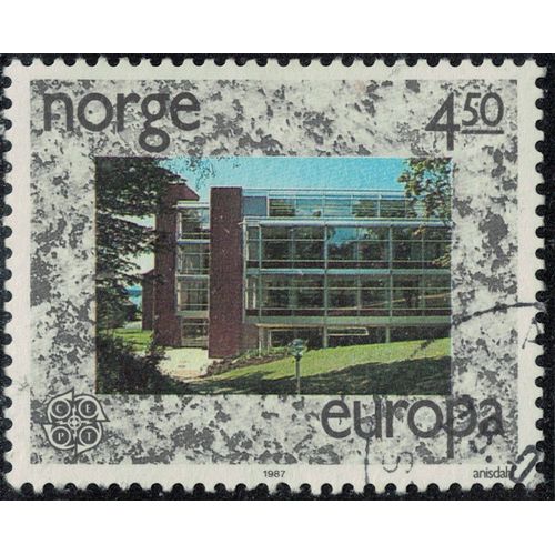 Norvège 1987 Oblitéré Used Architecture Bâtiments Europa Y&t No 922 Su
