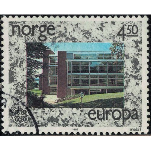 Norvège 1987 Oblitéré Used Architecture Bâtiments Europa Y&t No 922 Su