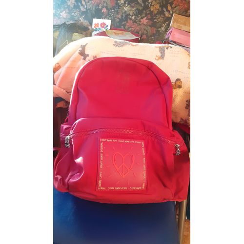 Sac à dos desigual rose i want for fun