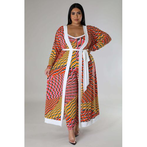 Wmstar-Ensemble De Robe Grande Taille",Tenue 2 Pièces,Slip,Maxi,Manteau,Everak,Sexy,Assressenti,Imbibé,"Automne