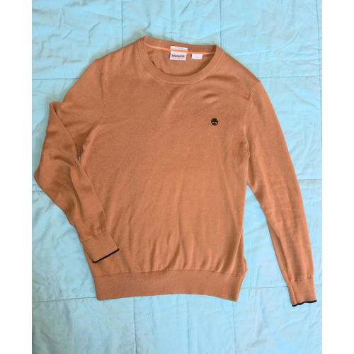 Pull Timberland Homme 100% Coton Bio Sweat Manche Longues S / P Marron